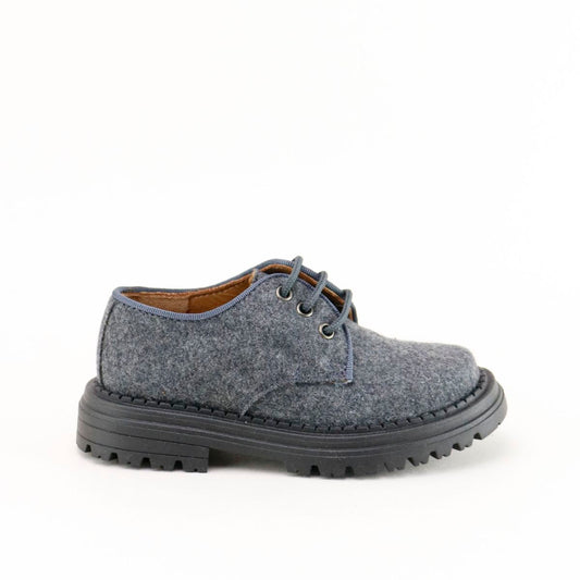 Papanatas Grey Wool Chunky Oxford