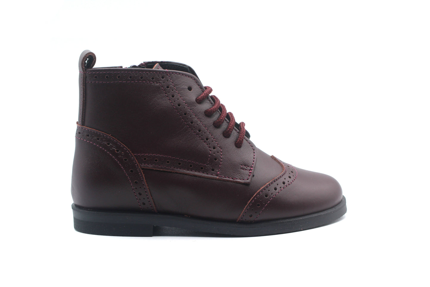 Don Louis Burgundy Wingtip Bootie