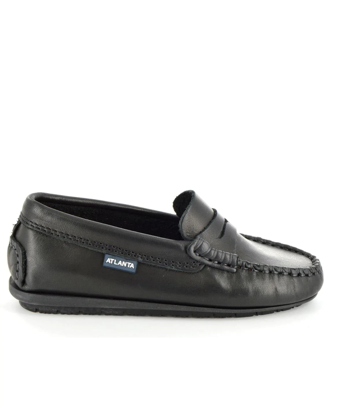 Atlanta Black Smooth Penny Loafer