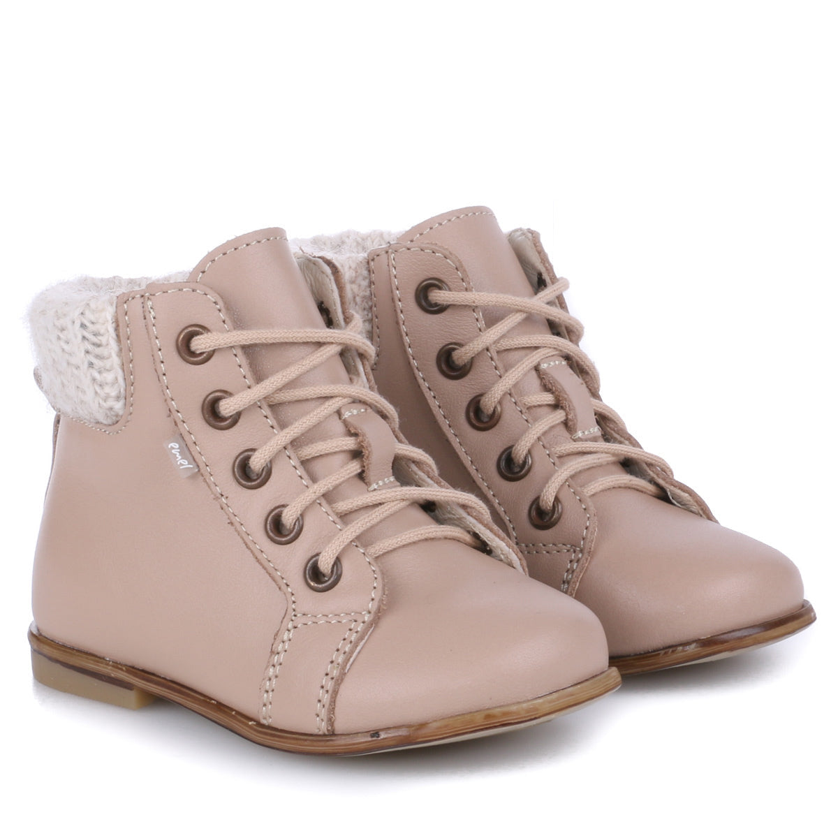 Emel Stone Taupe Lace Sock Bootie