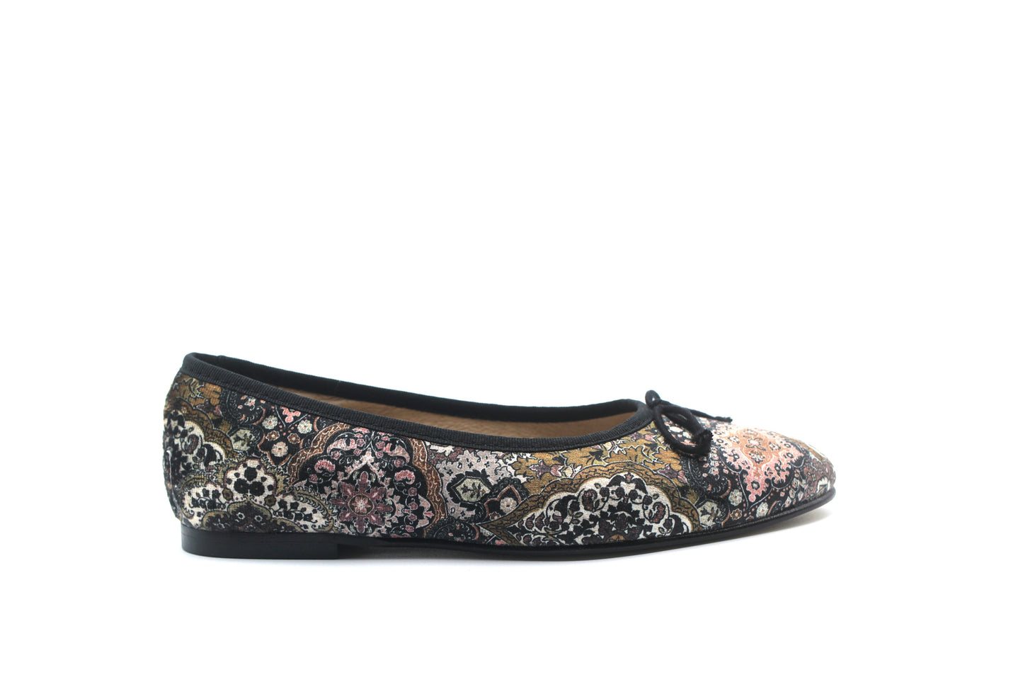 Valencia Paisley Velvet Ballet Flat