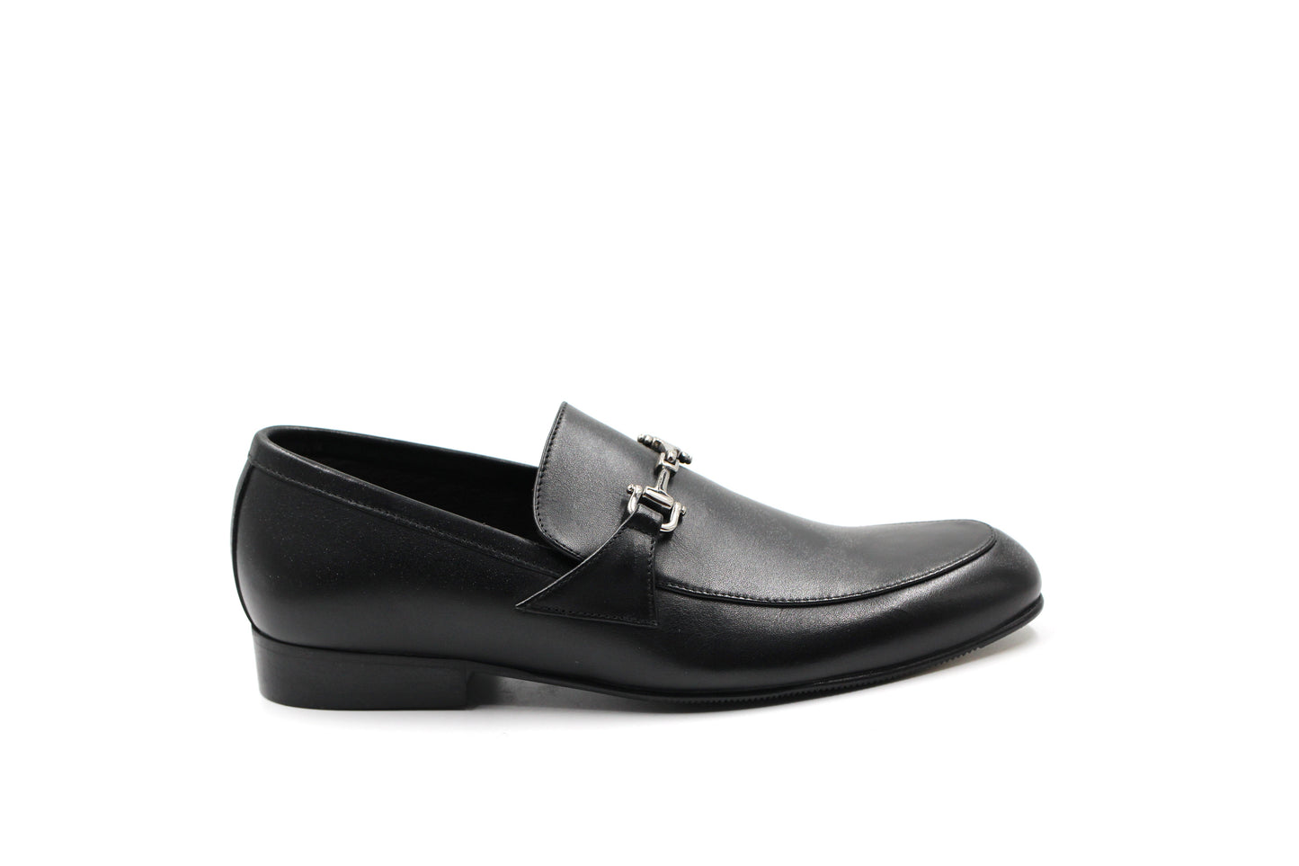 Atlanta Black Classic Buckle Dress Loafer