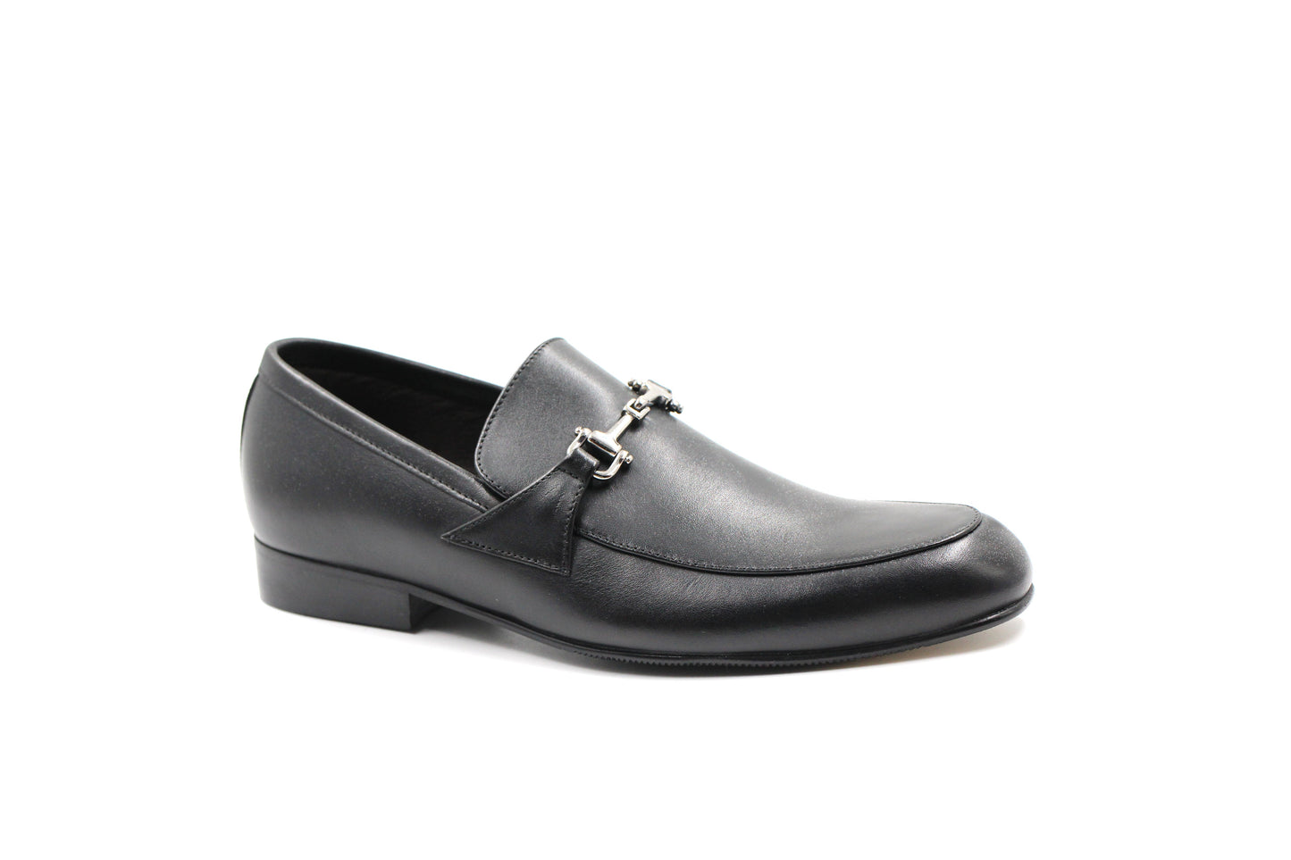 Atlanta Black Classic Buckle Dress Loafer