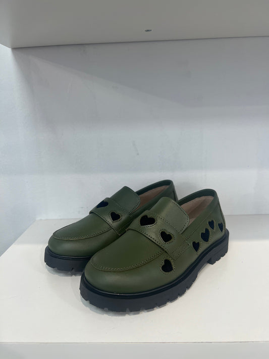 Don Louis Army Heart Chunky Loafer