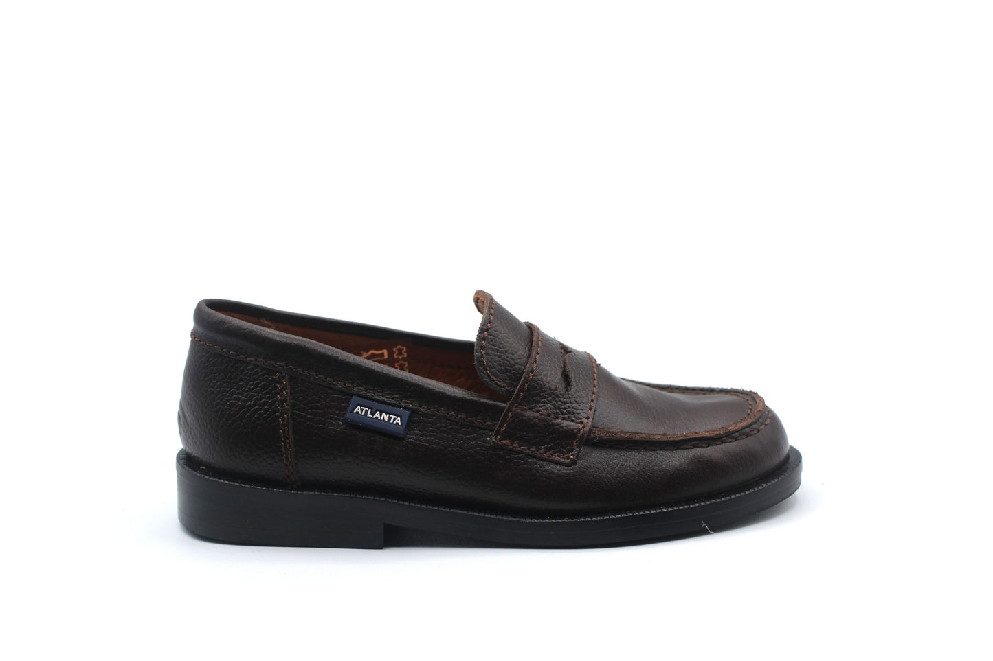 Atlanta Brown  Grainy College Penny Loafer