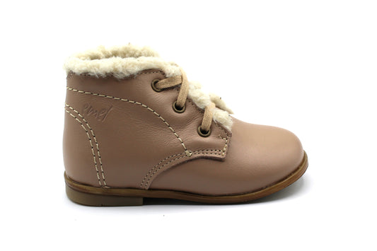 Emel Stone Taupe Sherpa Bootie