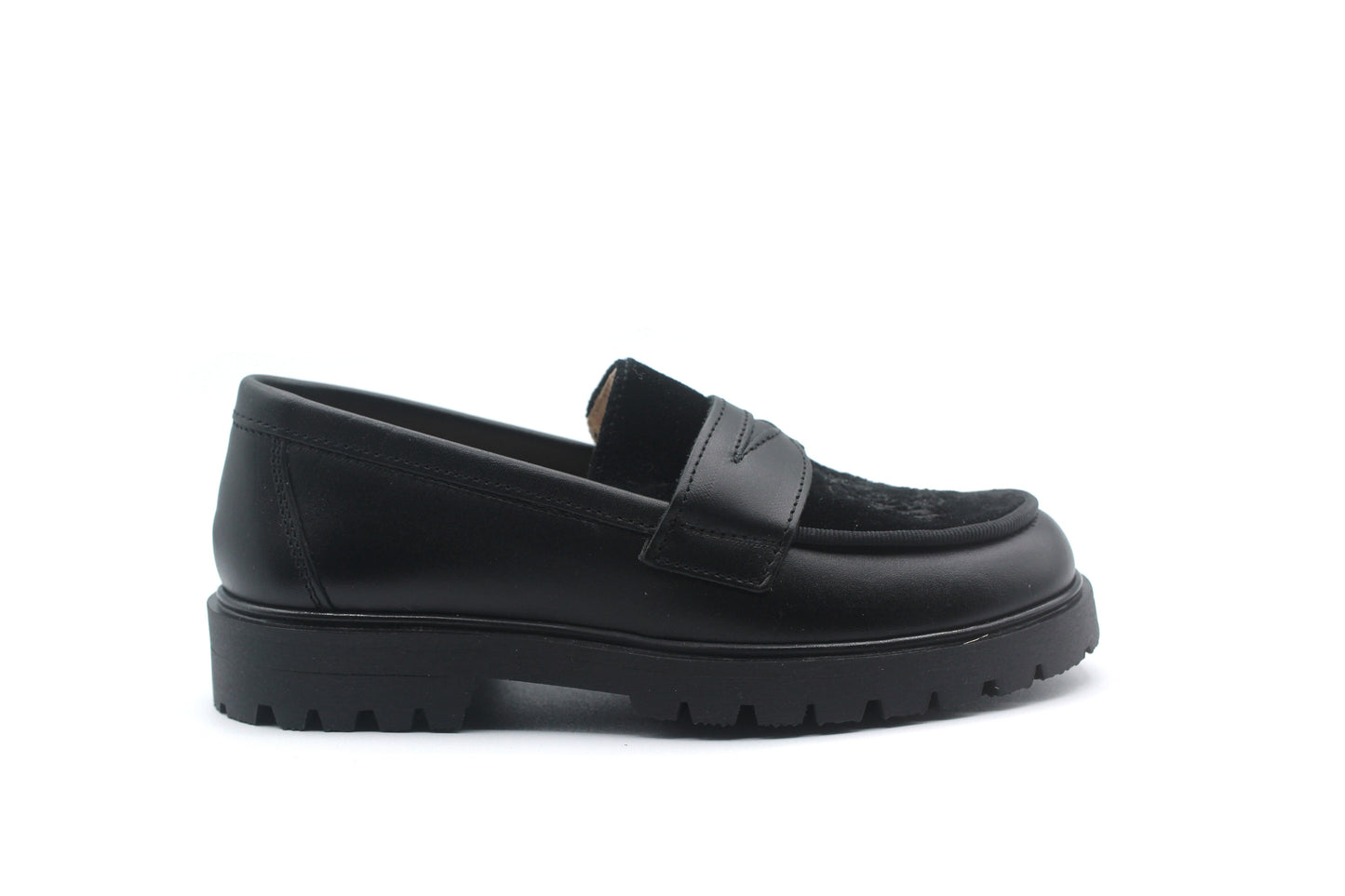 Don Louis Black Tiger Chunky Loafer