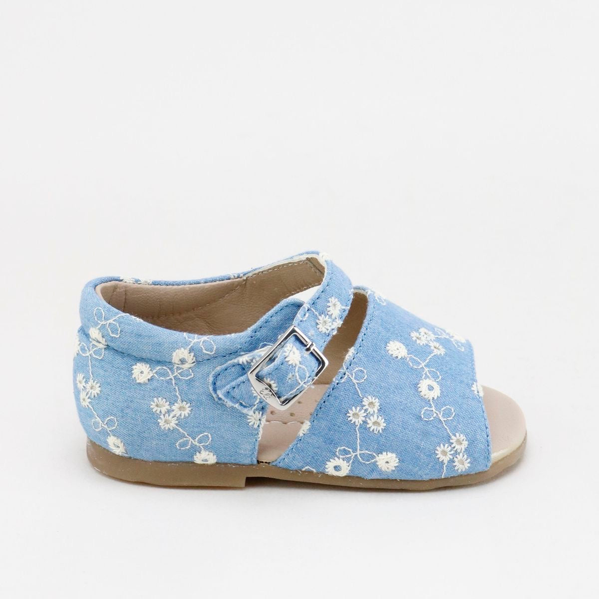 Papantas Floral Jeans Baby Sandal