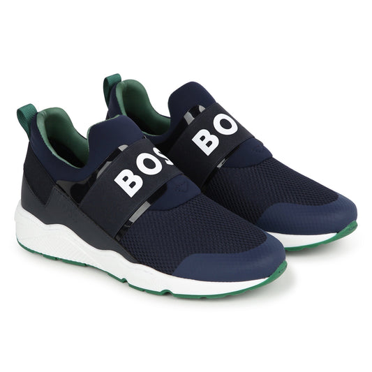 Hugo Boss Navy Slip On Trainers