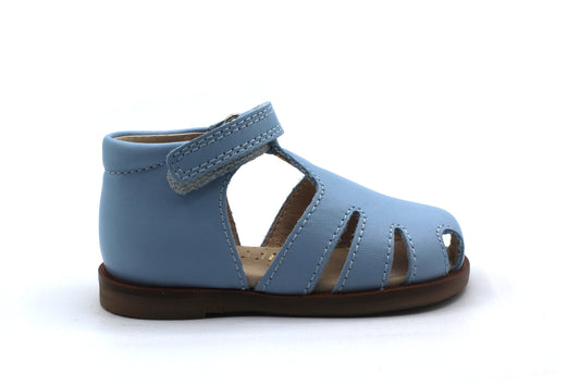 Beberlis Baby Blue Closed Velcro Sandal