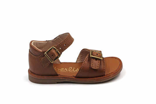 Beberlis Brown Baby Buckle Sandal