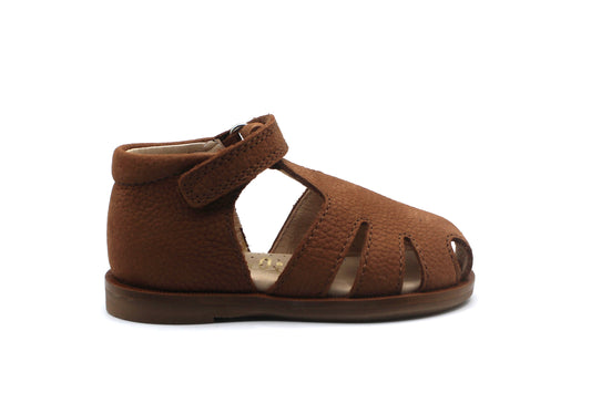 Beberlis Tan Close Velcro Sandal