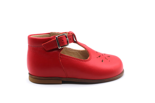 Beberlis Red Baby T-Strap High Top