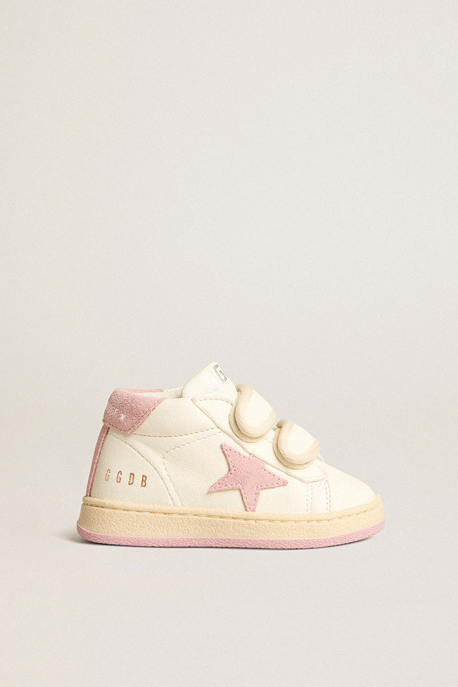 Golden Goose White Antique Pink Baby Sneaker