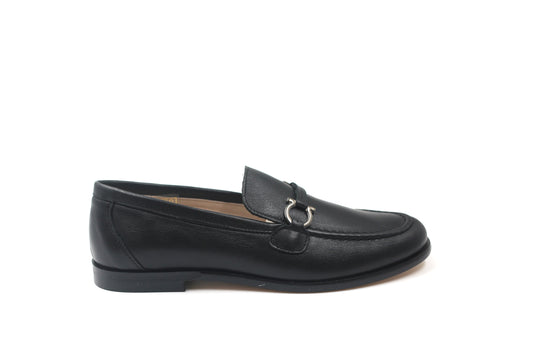 Gravitas Black Round Chain Loafer