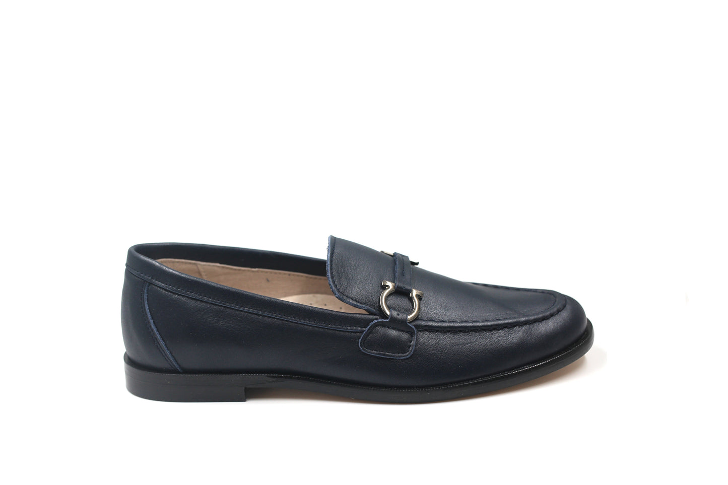 Gravitas Navy Round Chain Loafer