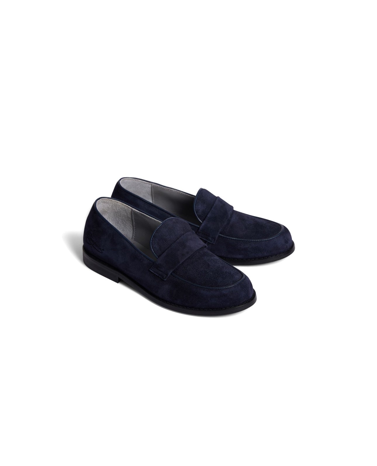 BonPoint Navy Suede Loafer