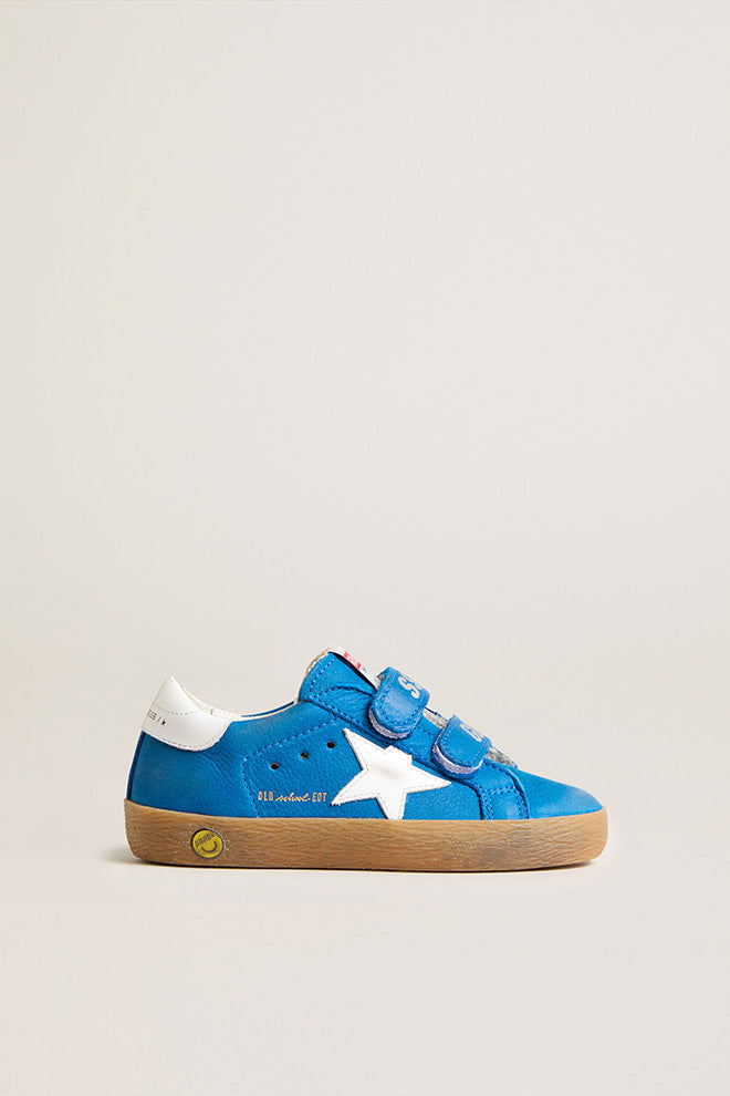 Golden Goose Blue Velcro Sneaker